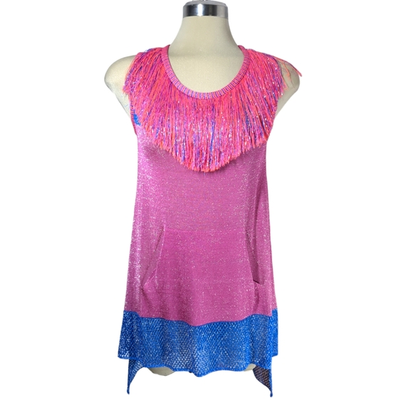 SPACE Style Concept Purple and Blue Sparkle Top Size S - Picture 8 of 17
